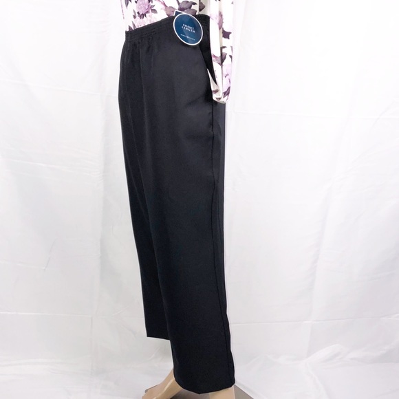 Karen Scott Pants - Karen Scott Black Comfort Waist Pull On Pants Sz1X